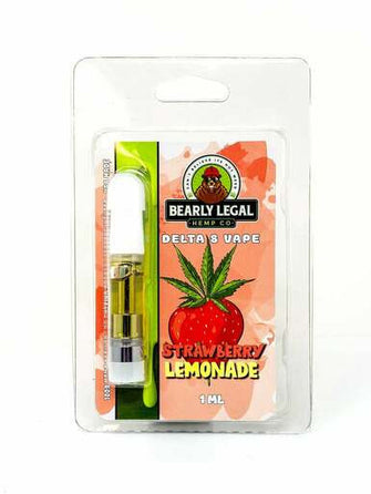 Strawberry Lemonade | Delta 8 Vape Cartridge | Bearly Legal Hemp Co.